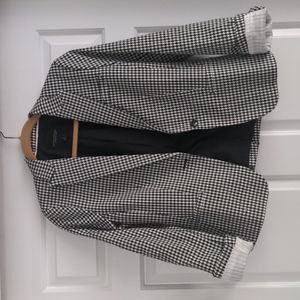 Banana Republic mini houndstooth blazer